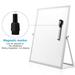 Double Sided White Board Magnetic Dry Erase Board 14 x 11 Inches Aluminium Frame
