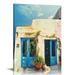 Chilfamy Mamma mia College Dorm Decor Canvas Wall Art Santorini Greek island Travel Poster Minimalist Painting Summer Greece Prints 16x20 in/12x16 in