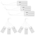 100 Pcs Lanyard Hang Tag Marking Price Tags Elastic Rope Tag White Cardboard Tag Paper