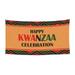 Happy Kwanzaa African Heritage Holiday Banner Backdrop Porch Sign 35 x 70 Inches Holiday Banners for Room Yard Sports Events Parades Party