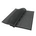 Home Kitchen Anti Fatigue Floor Mats 23.6x35.4 Inch Comfort Standing Rugs for Laundry Bath Room PVC Foam Bevel Edges Non-Slip Waterproof Hexagonal Mats