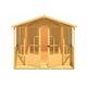 Delmora 8 x 18 Shiplap Summerhouse with Veranda - Wood - H2456 x W5380 x H2174 mm