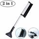 Langray - Telescopic Car Ice Scraper with Snow Brush - Durable and Stable Snow Shovel
