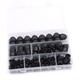 Groofoo - 145 pcs Cache protective nuts, nuts Kit Dome Protective Capuchons Dome Boulon nut cover 6 sizes M4 M5 M6 M8 M10 M12 with box for machines,