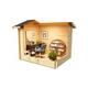 Alex Mini-Log Cabin, Wooden Garden Room, Timber Summerhouse, Home Office - L290 x W254.1 x H245.1 cm