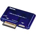 Hama 35 in 1 USB 2.0 Multi Card Reader, Blue