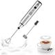Electric milk frother usb Milk Frother usb Rechargeable Handheld Milk Frothers for Cafe Latte Cappuccino Silver