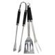 Stainless Steel set BBQ Barbecue TURNER FORK AND TONGS Tool Set KITCHEN UTENSIL