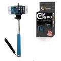 Ex-Pro® Extendable Self Portrait Selfie Monopod With Smartphone Adajustable Holder - Blue