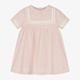 Petit Bateau Baby Girls Pink Cotton Sailor Dress