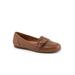 Extra Wide Width Women's Serra Flat Mule by SoftWalk in Luggage (Size 7 WW)