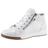 Schnürboots ARA "ROM", Damen, Gr. 8,5 (42,5), weiß, Glattleder, sportlich, Schuhe, Keilabsatz, High Top-Sneaker, Freizeitschuh in Schuhweite G = weit