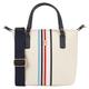 Henkeltasche TOMMY HILFIGER "POPPY SMALL TOTE CORP" Gr. B/H/T: 29 cm x 24 cm x 15 cm, beige (calico) Damen Taschen Handtaschen