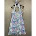 Lilly Pulitzer Dresses | Lilly Pulitzer Blue Pink Floral Halter Dress 2 Ruffles Floral Colorful Spring | Color: Blue/Pink | Size: 2