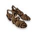 J. Crew Shoes | J Crew Leopard Print Pony Hair Ankle Strap Sandals Brown Size 6 Strappy Heels | Color: Black/Brown | Size: 6