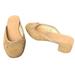 J. Crew Shoes | J. Crew Kate Block Heel Tan Suede Shoes Mules | Color: Tan | Size: 7.5