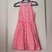 J. Crew Dresses | J.Crew | White & Neon Pink Floral Flowers Embroidered Racerback Dress Sz. 00 | Color: Pink/White | Size: 00