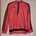 Adidas Tops | Adidas Climalite Pullover Hoodie In Pink With Classic Black Stripes Size Large | Color: Black/Pink | Size: L