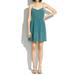 Madewell Dresses | Madewell Nwt Bordershine Teal 100% Silk Mini Cami Spaghetti Strap Dress Size 4 | Color: Blue/Green | Size: 4