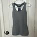 Athleta Tops | Athleta Grey Stripe Bra Racerback Tank Top | Color: Gray/White | Size: Xxs