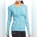 Athleta Tops | Athleta Tops Athleta Fastest Track Top In Light Blue Space Dye | Color: Blue | Size: S