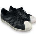 Adidas Shoes | Adidas Superstar Mens Black Sneakers Casual Shoes Size 10.5 Fy8791 | Color: Black | Size: 10.5