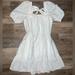 Anthropologie Dresses | Anthropologie Forever That Girl White Eyelet Lace Dress Size 6 | Color: White | Size: 6
