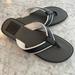 Coach Shoes | Coach Men’s Mak Black Flip Flops - Size 13 | Color: Black/White | Size: 13