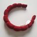 Anthropologie Accessories | Anthropologie Red Corduroy Bubble Headband Nwt Spring Preppy Easter | Color: Red | Size: Os