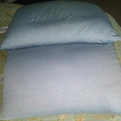 Columbia Bedding | Columbia Cooling Pillows - Set Of 2 - Light Blue | Color: Blue | Size: Full