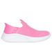 Skechers Girl's Slip-ins: Ultra Flex 3.0 - Color Palette Sneaker | Size 3.5 | Hot Pink | Textile | Machine Washable