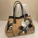 Coach Bags | Coach Hampton Anniversary Straw/Leather Bag | Color: Gray/Tan | Size: 14x9.75”