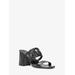 Michael Kors Alma Leather Sandal Black 8