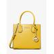 Michael Kors Mercer Medium Pebbled Leather Crossbody Bag Yellow One Size