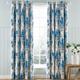 Laura Ashley Stocks Ready Made Eyelet Blackout Curtains Blue Sky