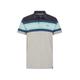 Weird Fish Albury Eco Chest Stripe Polo Sky Blue Size 5XL