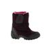 Quechua Boots: Winter Boots Wedge Casual Burgundy Print Shoes - Kids Girl's Size 24