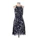 Tommy Hilfiger Cocktail Dress: Blue Print Dresses - Women's Size 4