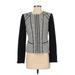 Calvin Klein Jacket: Short Gray Print Jackets & Outerwear - Women's Size Small