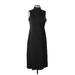 J.Jill Casual Dress - Shift High Neck Sleeveless: Black Dresses - Women's Size Small