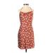 Abercrombie & Fitch Cocktail Dress - Mini: Brown Polka Dots Dresses - Women's Size 2X-Small Petite