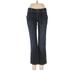 Simply Vera Vera Wang Jeans - Super Low Rise: Blue Bottoms - Women's Size 4 - Sandwash