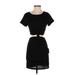 Lulus Cocktail Dress - Mini: Black Solid Dresses - Women's Size Small