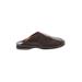 Born Handcrafted Footwear Mule/Clog: Brown Solid Shoes - Women's Size 9 - Round Toe