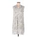 H&M Casual Dress: Ivory Polka Dots Dresses - Women's Size 8