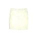 Lands' End Khaki Shorts: Ivory Solid Bottoms - Women's Size 12