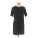 Sundays Casual Dress - Shift: Gray Solid Dresses - Women's Size Medium