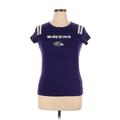 NFL Active T-Shirt: Purple Activewear - Women's Size X-Large