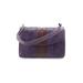 Hobo Bag The Original Leather Shoulder Bag: Pebbled Purple Print Bags