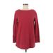 J.Jill Long Sleeve T-Shirt: Burgundy Tops - Women's Size Medium